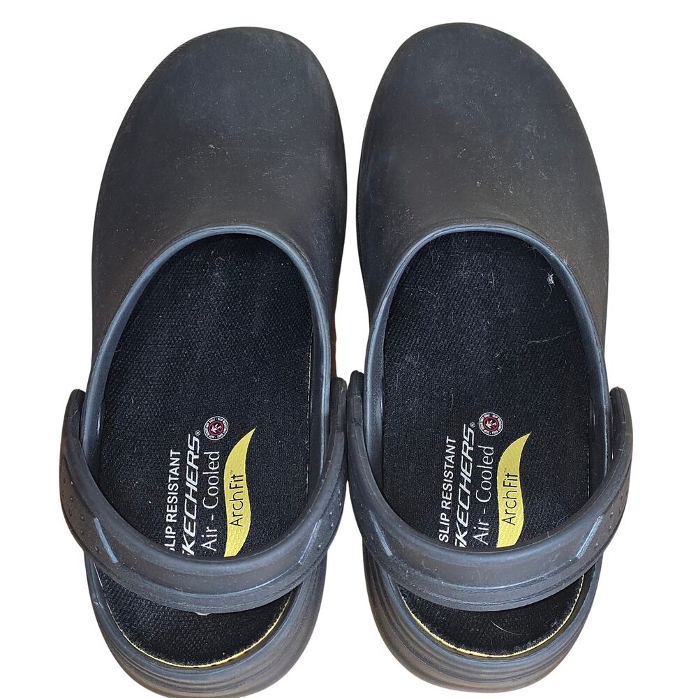 Skechers Womens Arch Fit Air Cooled Work Clogs Slip-On Resistant Shoe US 8 - Picture 6 of 8